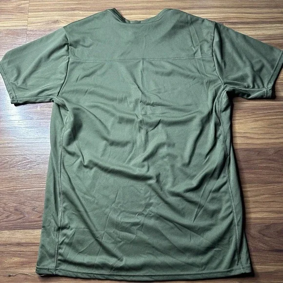 Origin Core Shirt Mens Large Green Hunting Jiu Jitsu Cam Hanes Big Wave Logo USA - Picture 6 of 6